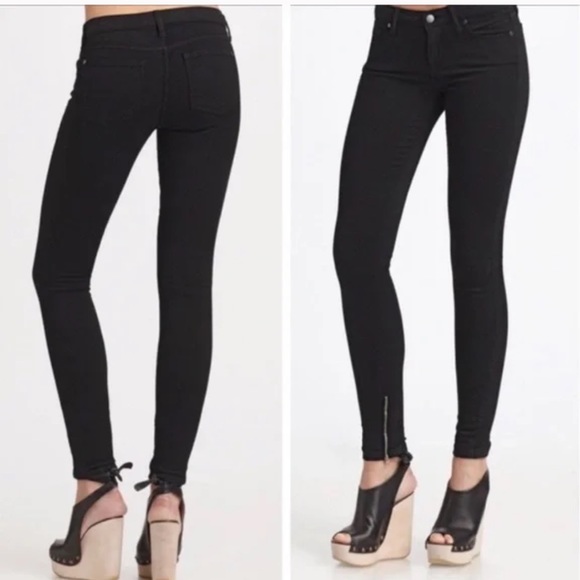 Vince Denim - Vince Calgary Ankle Zip Moto Skinny Jeans Size 24